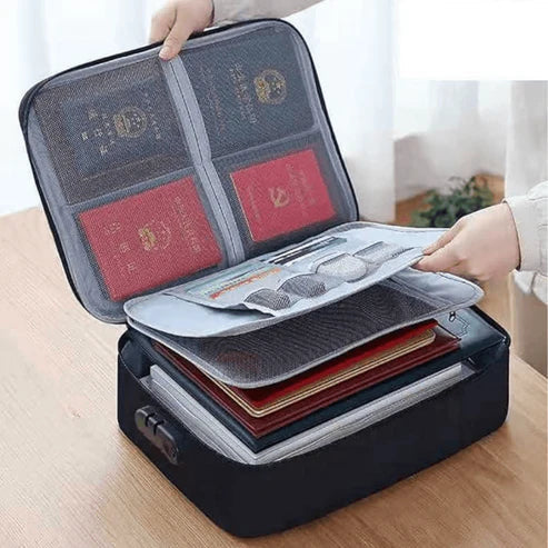Premium Waterproof Document Storage Travel Bag (Fireproof)
