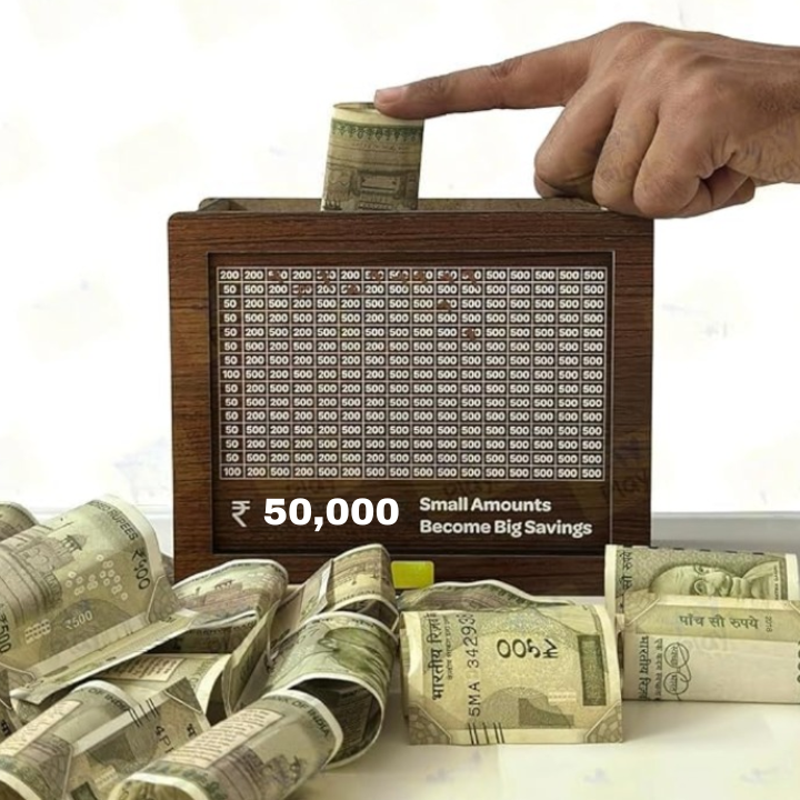 Classic Wooden Savings Bank