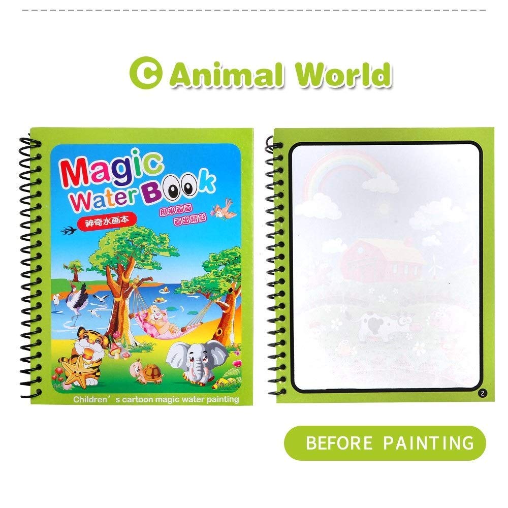 Magic Reusable Water Color Book (Set of 4)