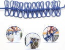 Bungee clothesline with 12 clips (Set of 2)