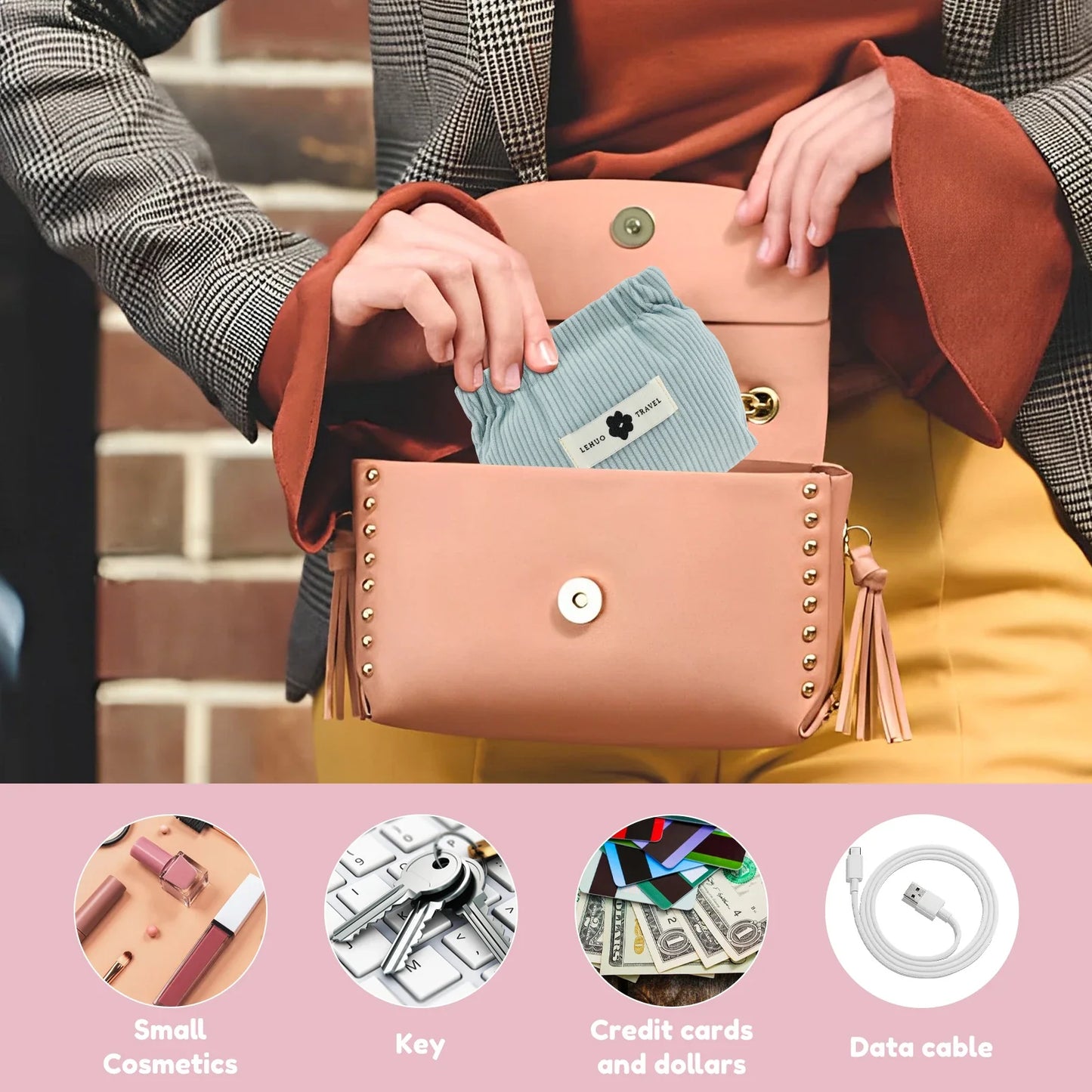 Premium Multipurpose Magnetic and Elastic Storage Pouch Bags