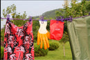 Bungee clothesline with 12 clips (Set of 2)