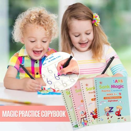 Reusable Magic Kids Brain Development Books (Set of 4)