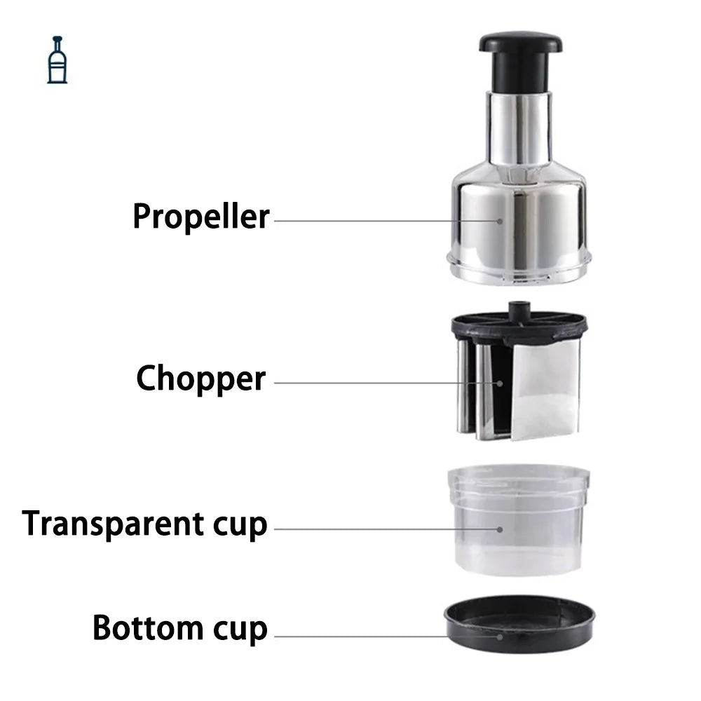 Handheld Vegetable Steel Chopper