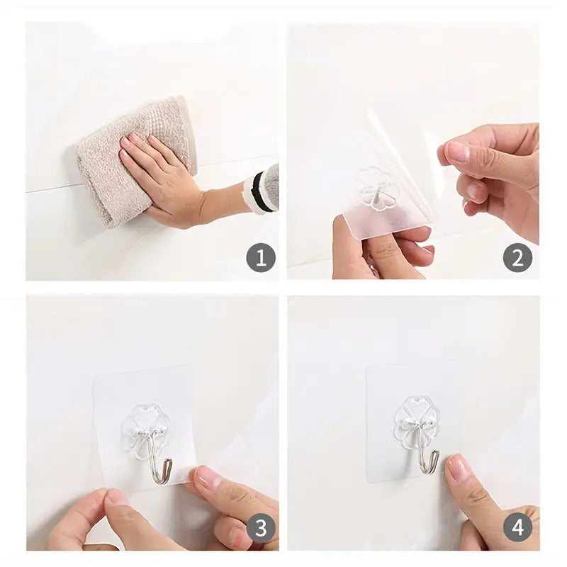 Self Adhesive Utility Hooks (Set of 20)